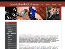 Tablet Screenshot of leichtathletik-online.eu